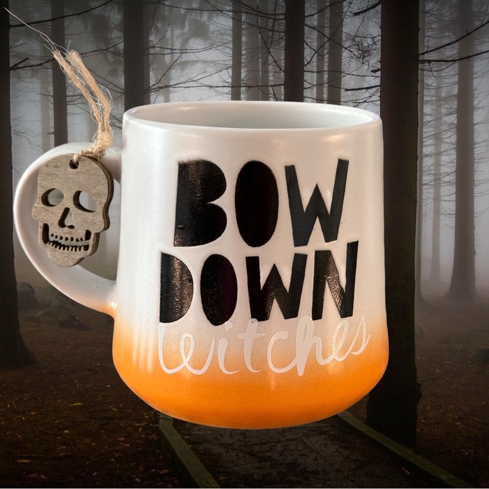 “Bow Down Witches” By Prima Design. Halloween 16oz.Mug New.